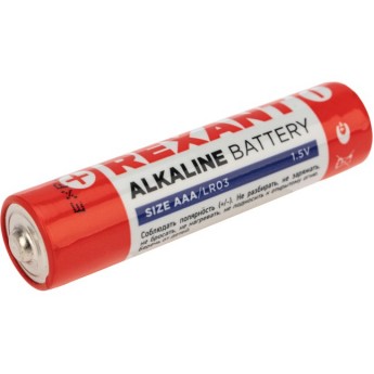 Алкалиновая батарейка REXANT AAA/LR03 1.5 V, 12 шт. Алкалиновая батарейка REXANT AAA/LR03 1.5 V, 12 шт.
