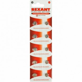 Батарейка REXANT LR41, AG3, LR736, G3, 192, GP92A, 392, SR41W Батарейка REXANT LR41, AG3, LR736, G3, 192, GP92A, 392, SR41W