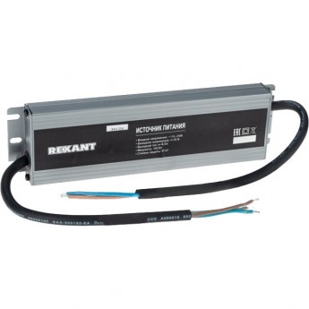 Источник питания REXANT 24 V 100 W с проводами, влагозащищенный (IP67) алюминиевый корпус