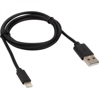 Кабель REXANT USB-Lightning для iPhone черный 1 м Кабель REXANT USB-Lightning для iPhone черный 1 м