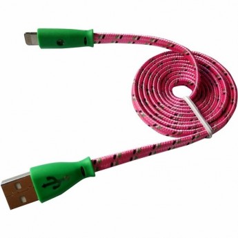 Кабель USB-Lightning REXANT для iPhone розовый светящиеся разъемы Кабель USB-Lightning REXANT для iPhone розовый светящиеся разъемы