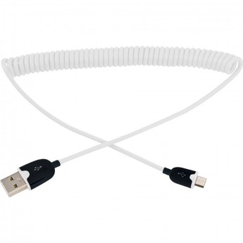 Кабель USB универсальный REXANT microUSB шнур витой 1 м белый Кабель USB универсальный REXANT microUSB шнур витой 1 м белый