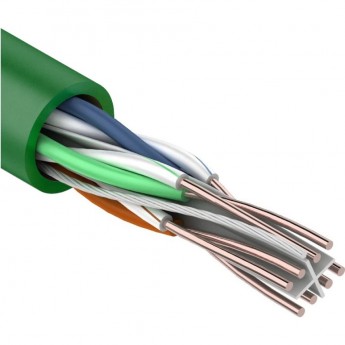 Кабель витая пара REXANT U/UTP, CAT 6, нг(А)-LSLTx, 4х2х0,575мм, 23AWG, INDOOR, SOLID, зеленый, 305м Кабель витая пара REXANT U/UTP, CAT 6, нг(А)-LSLTx, 4х2х0,575мм, 23AWG, INDOOR, SOLID, зеленый, 305м