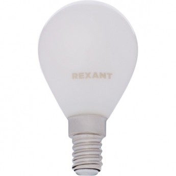 Лампа филаментная REXANT GL45 9.5 Вт 2700K E14 матовая колба Лампа филаментная REXANT GL45 9.5 Вт 2700K E14 матовая колба