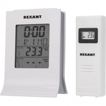 Метеостанция REXANT с беспроводным выносным датчиком Метеостанция REXANT с беспроводным выносным датчиком