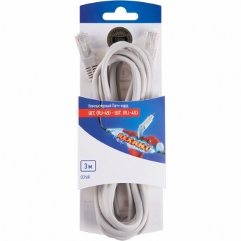 Патч-корд REXANT U/UTP RJ45-RJ45 PVC 3 м Патч-корд REXANT U/UTP RJ45-RJ45 PVC 3 м