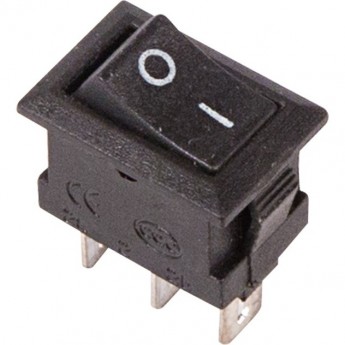 Переключатель клавишный REXANT MICRO 250V 3А (3с) ON-ON черный (RWB-102)