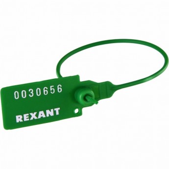 Пломба REXANT пластиковая номерная 220 мм зеленая Пломба REXANT пластиковая номерная 220 мм зеленая
