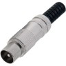 Разъем REXANT штекер TV никель без пайки 05-2012