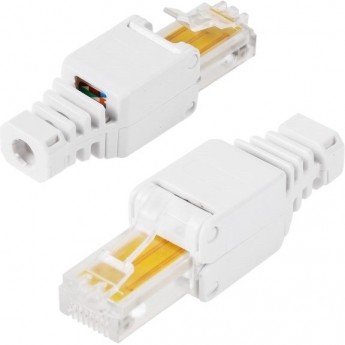 Разъем сетевой LAN REXANT на кабель, штекер 8Р8С (Rj-45), быстрозажимной, (1шт) Разъем сетевой LAN REXANT на кабель, штекер 8Р8С (Rj-45), быстрозажимной, (1шт)