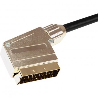 Шнур REXANT 3464 SCART - SCART (21 Pin) gold-металл 5 м Шнур REXANT 3464 SCART - SCART (21 Pin) gold-металл 5 м