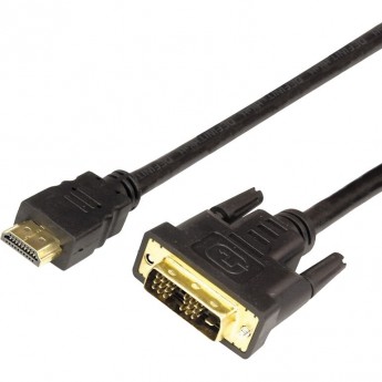 Шнур REXANT HDMI - DVI-D, 10м, gold, с фильтрами Шнур REXANT HDMI - DVI-D, 10м, gold, с фильтрами