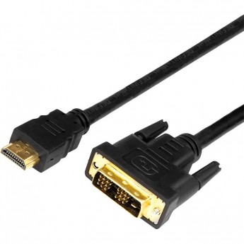 Шнур REXANT HDMI - DVI-D с фильтрами 2 м gold Шнур REXANT HDMI - DVI-D с фильтрами 2 м gold