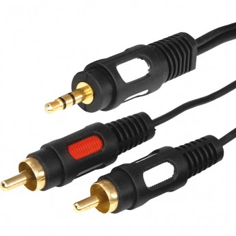 Шнур REXANT Стерео 3,5мм - 2 RCA, 1,5м (GOLD) Шнур REXANT Стерео 3,5мм - 2 RCA, 1,5м (GOLD)