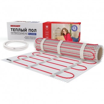 Теплый пол REXANT CLASSIC RNX-7-1050 нагревательный мат с экраном Теплый пол REXANT CLASSIC RNX-7-1050 нагревательный мат с экраном