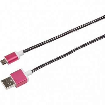 USB кабель REXANT microUSB в тканевой оплетке черный USB кабель REXANT microUSB в тканевой оплетке черный