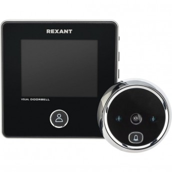 Видеоглазок дверной REXANT (DV-113) с цветным LCD-дисплеем 2.8" с функцией звонка и записи фото, встроенный аккумулятор Видеоглазок дверной REXANT (DV-113) с цветным LCD-дисплеем 2.8" с функцией звонка и записи фото, встроенный аккумулятор